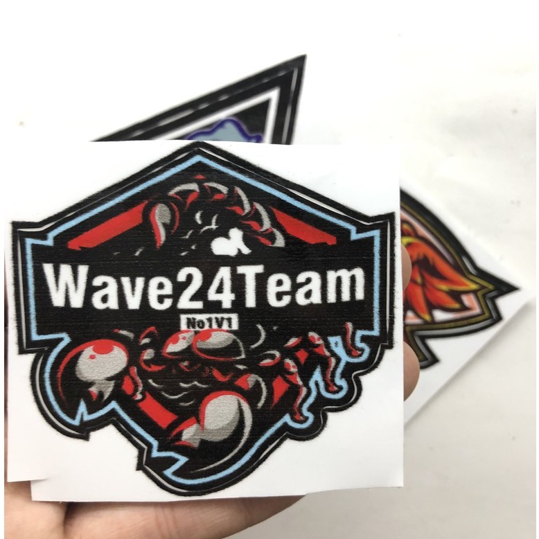 giá 1 tem giá 1 tem Tem Sticker WAVE 24team Nhỏ Dán Xe Giá Rẻ