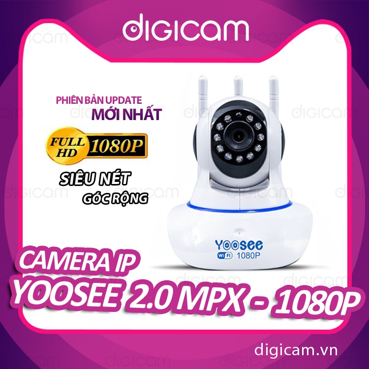 Camera IP YooSee 2.0mpx 1080P | Góc quay 360 độ | Cảm biến hồng ngoại | BigBuy360 - bigbuy360.vn