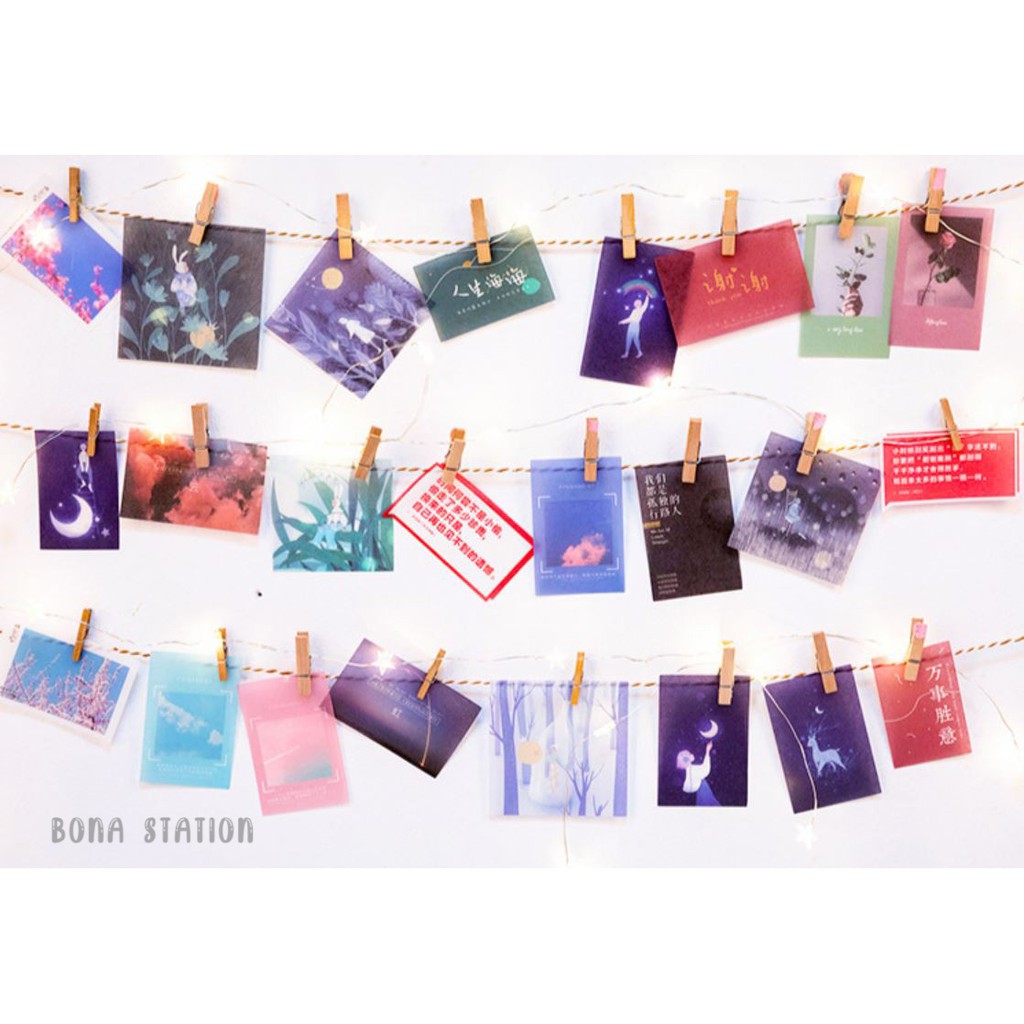 Bộ 40 sticker hình dán trang trí Heaven &amp; Art | BSB021