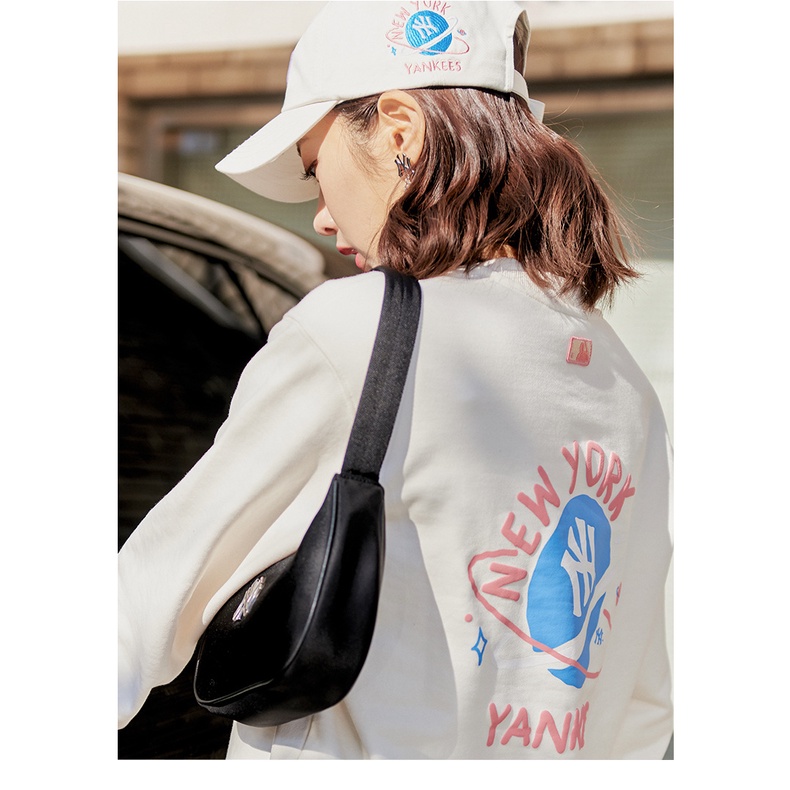 ✅  Túi Đeo Vai MLB NYLON HOBO BAG NEW YORK YANKEES 3ABQS032N-50BKS | ẢNH THẬT TỰ CHỤP | MẪU MỚI NHẤT