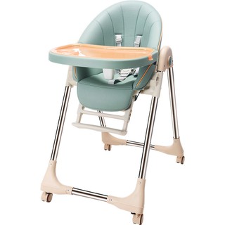 Ghế Ăn Dặm Cho Bé Có 4 Bánh Xe Có Khóa Chống Trơn Trượt - Ghế Ăn Dặm Gấp Gọn Có Thể Điểu Chỉnh Độ Cao, Tư Thế Ngồi