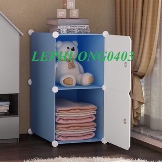  {NHIỀU LỰA CHỌN} Tủ Đầu Giường Tủ Nhựa Lắp Ghép 2 ô Đa Năng Đựng Quần Áo Đồ Dùng 