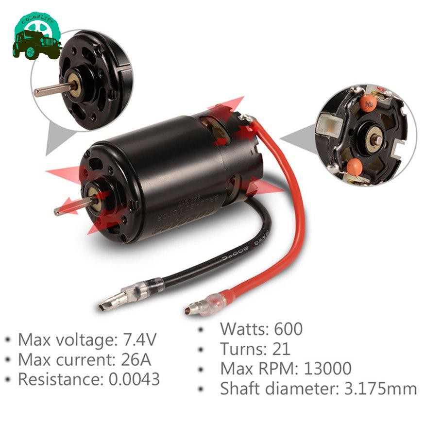 550 Brushed Motor,12T 21T 27T 35T Motor,RC Car Motor,for 1/10 RC Car HSP HPI Wltoys Metal RC Car Upgraded Parts