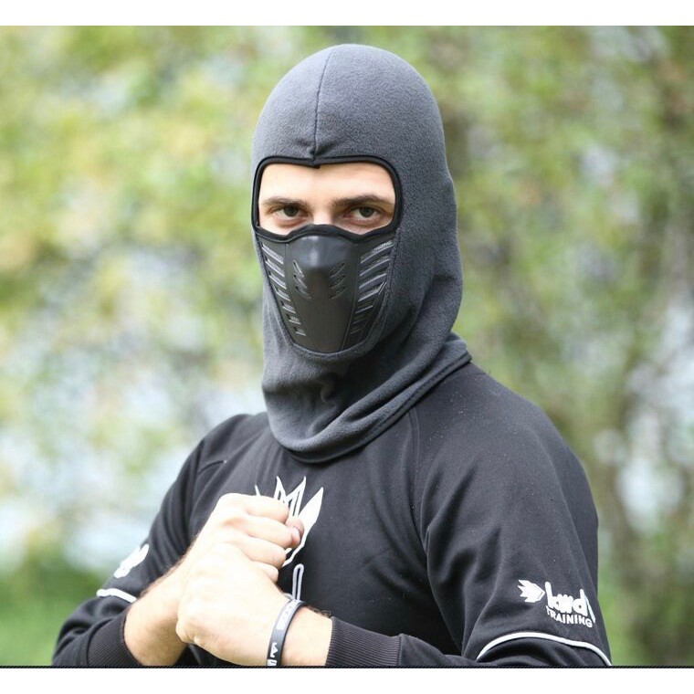 Mũ ninja trùm đầu nguyên mặt than hoạt tính, khăn phượt giá rẻ
