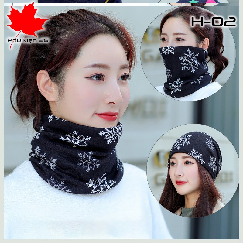 Khăn quàng cổ nữ công sở đẹp 2 lớp xoắn thời trang cho giới trẻ phong cách Hàn Quốc ( H- )
