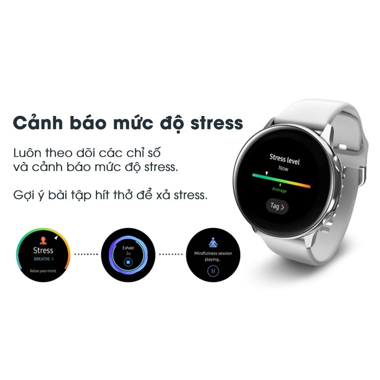 Đồng hồ thông minh Samsung Galaxy Active phiên bản Samsung Active R500, kích thước 40mm với 3 màu đen, vàng hồng và bạc
