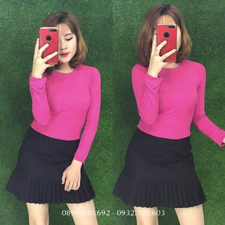 Áo Body Tay Dài Thun Gân