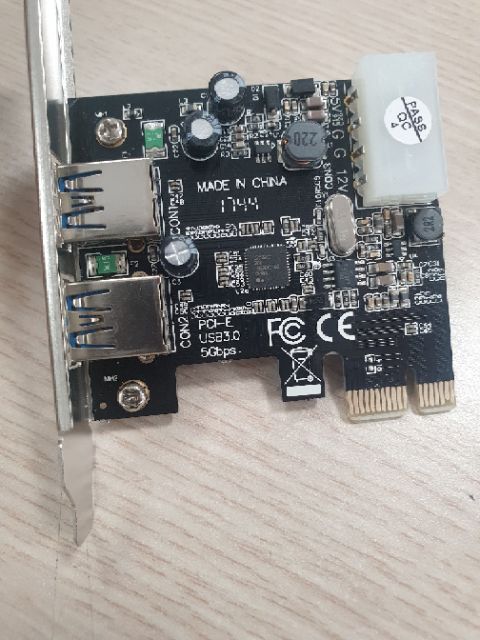 Carb chuyển đổi mở rộng PCI sang USB 3.0 2 cổng Unitek