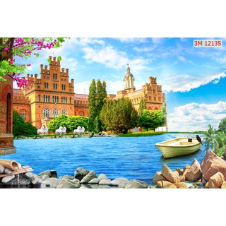 Tranh dán tường 3D Phong Cảnh (Đã tích hợp sẵn keo), 647