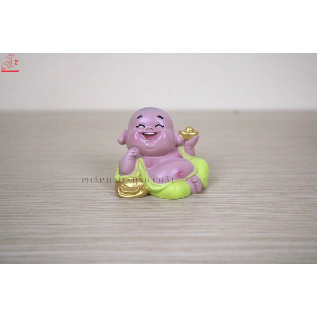 [PHÁP BẢO MINH CHÂU] 1 PHO TƯỢNG DI LẶC NHỰA MÀU 5.5CM