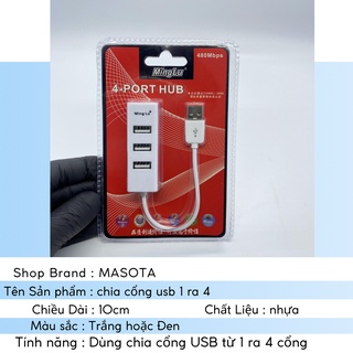 Hub chia cổng usb 1 ra 4 2.0 Minglu