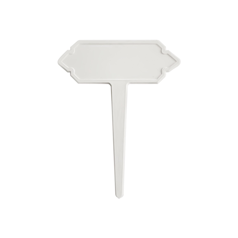HomeBase SPRING Bộ 20 Bảng tên chậu cây hoa trang trí sân vườn Sz vừa của Thái Lan W8.5xD0.3H10.5cm màu trắng