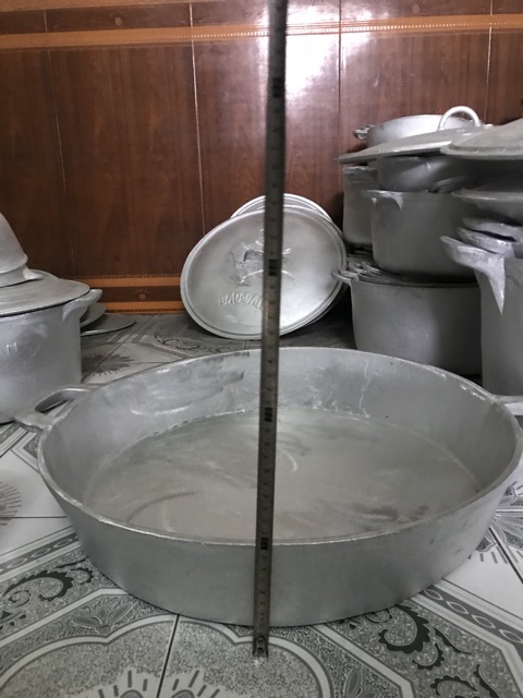 Chảo gang đáy bằng 52 cm