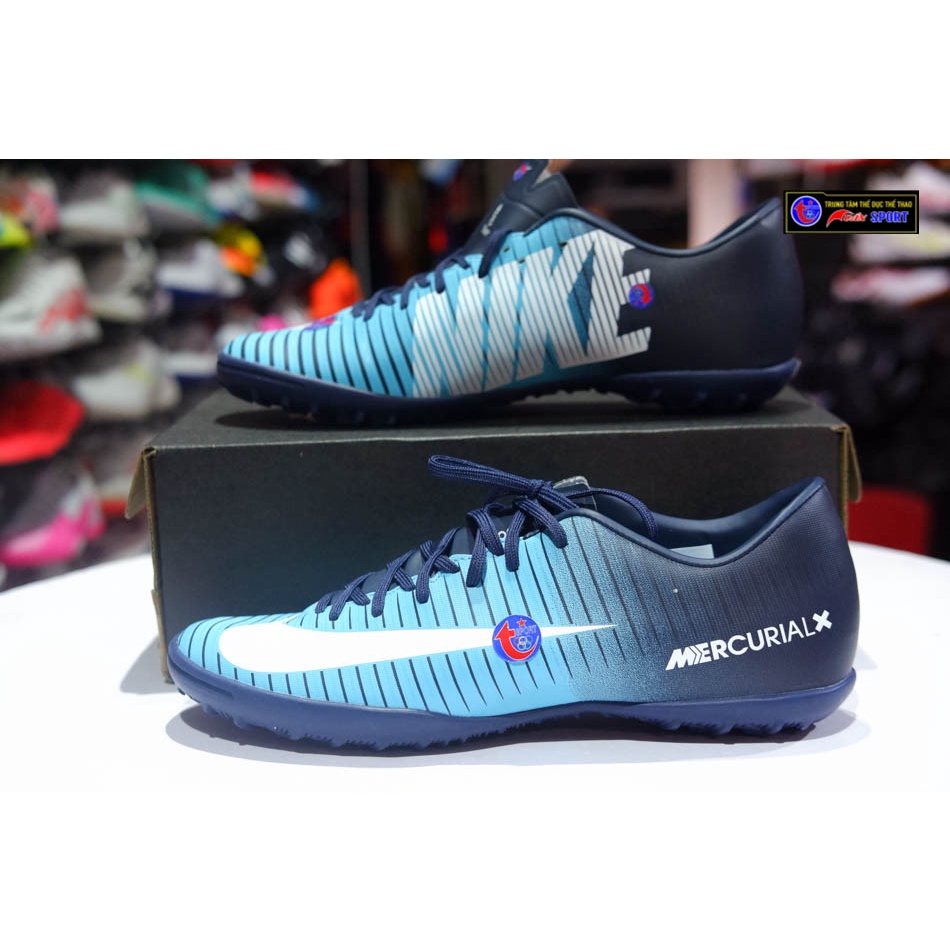 Giày đá bóng  Mercurical Victory VI TF - XANH LAM(size39-43)