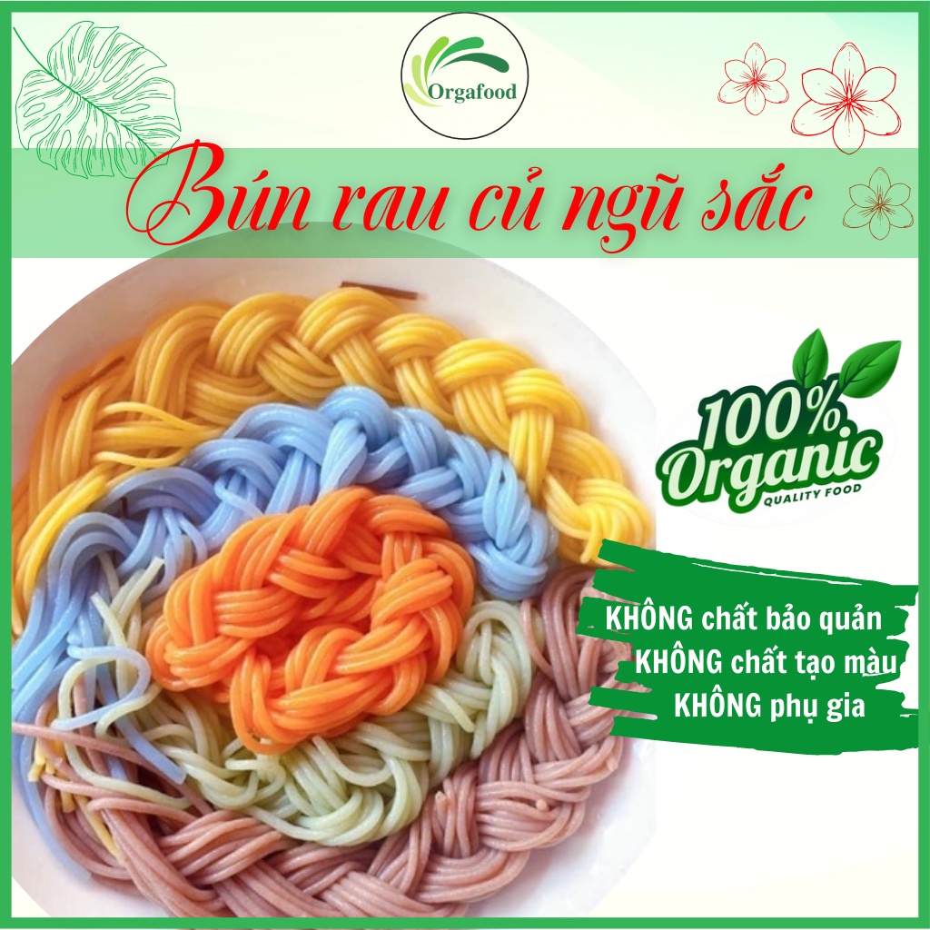 Bún rau củ giảm cân đặc sản Cao Bằng 1kg ngũ sắc mix 5 vị EAT CLEAN healthy cho người ăn kiêng, tiểu đường hỏa tốc