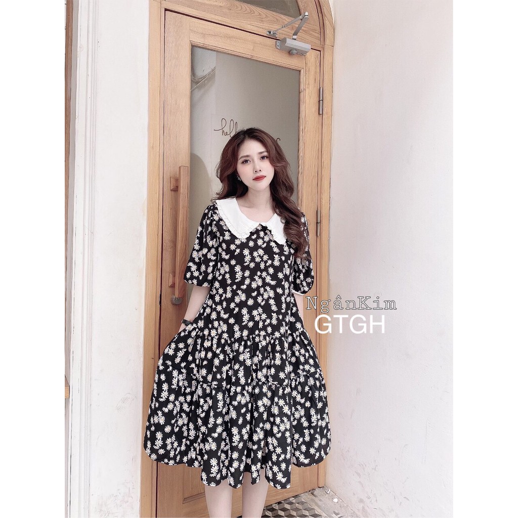 Đầm Hoa Nhí Vintage Cổ Sen Kèm dây❤️freeship ❤️ ảnh thật | WebRaoVat - webraovat.net.vn