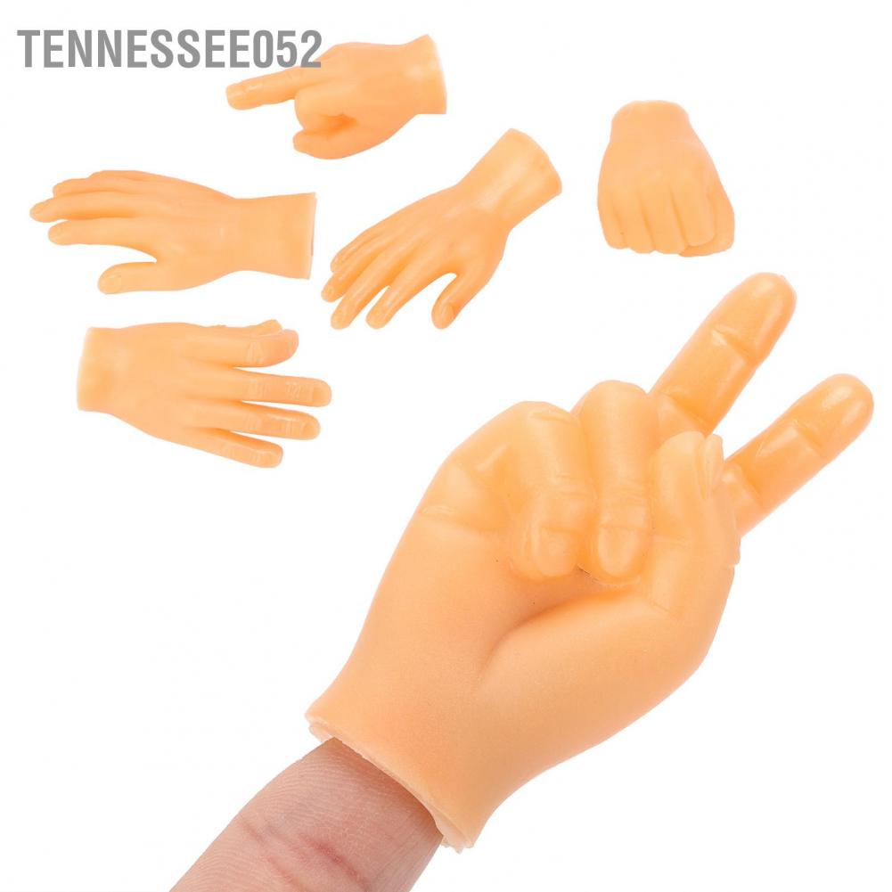 Hàng Sẵn Bộ 6 Đồ chơi hình bàn tay mini đeo ngón tay vui nhộn dùng mát xa cho mèo【Tennessee052】