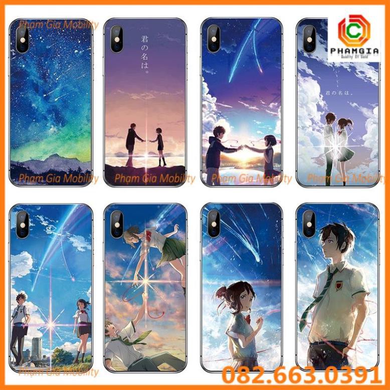 Ốp lưng iphone kính tráng gương x xr xs xsmax hình đẹp, nhiều mẫu anime