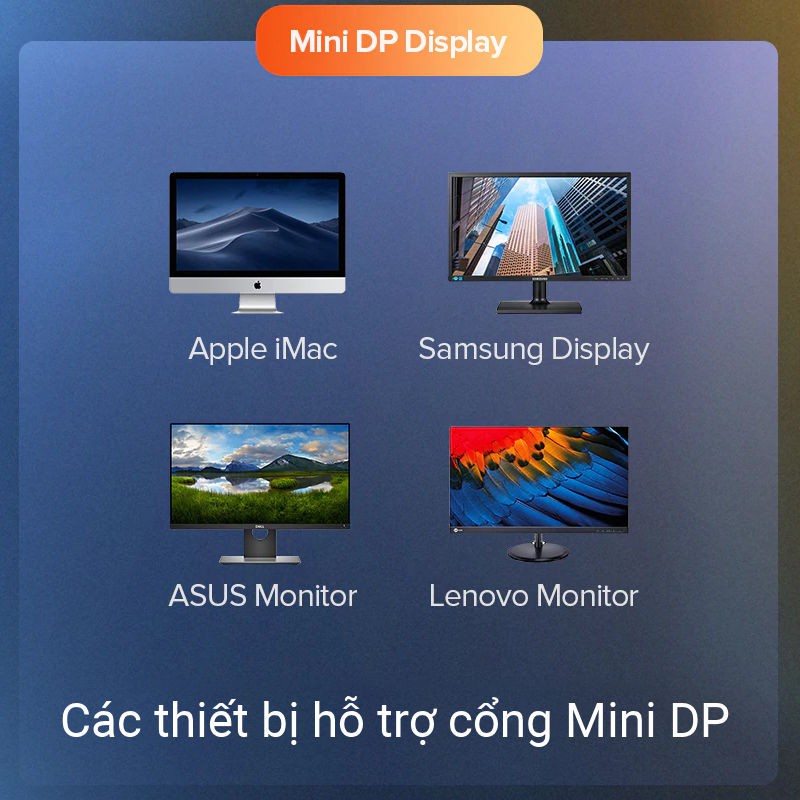 Cáp chuyển đổi HDMI sang Mini Displayport hỗ trợ 4K x 2K cao cấp dài 10cm UGREEN CM239 60352