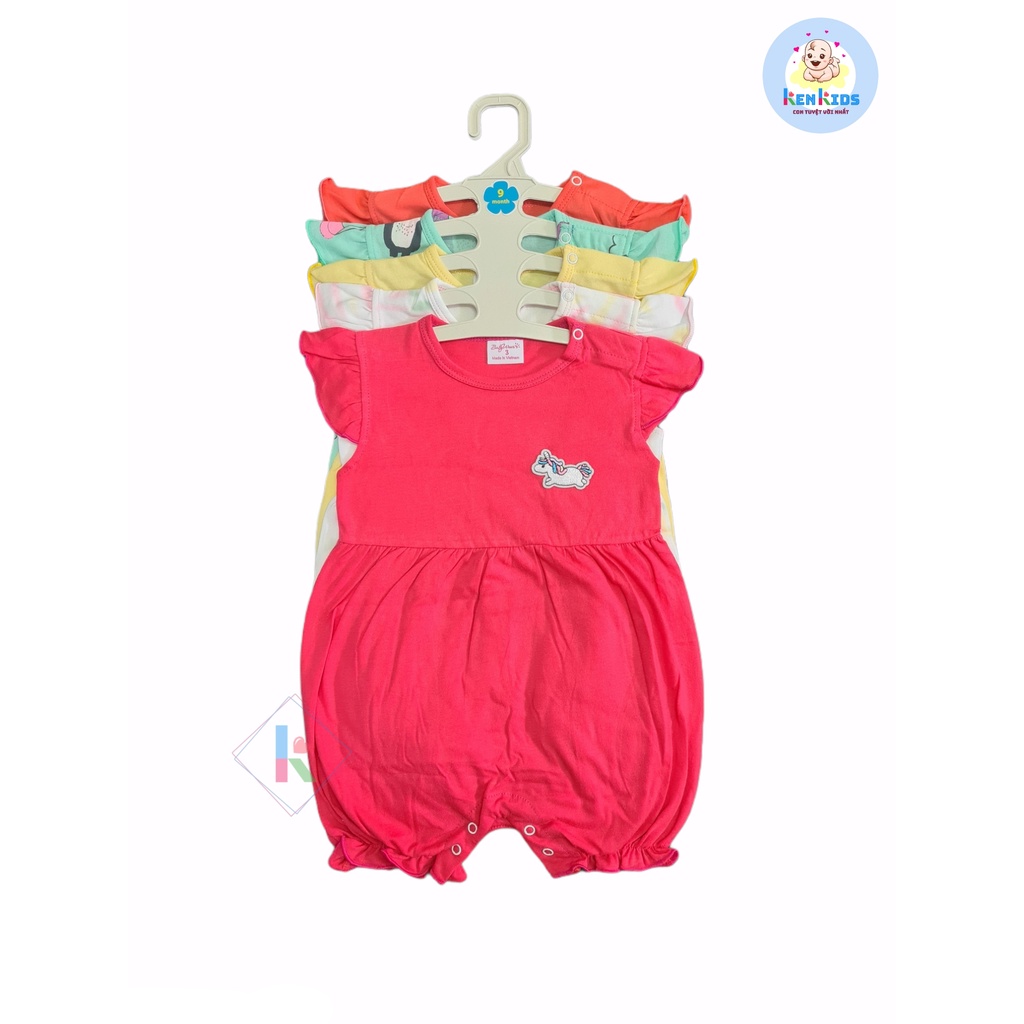 COMBO 5 Bodysuit - Body đùi nhiều màu cho bé gái BabyWear - 5 Bộ