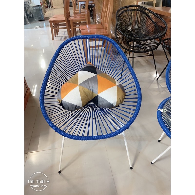 Bộ ghế Nón ban công, sân vườn, Dẻco nhựa giả mây.