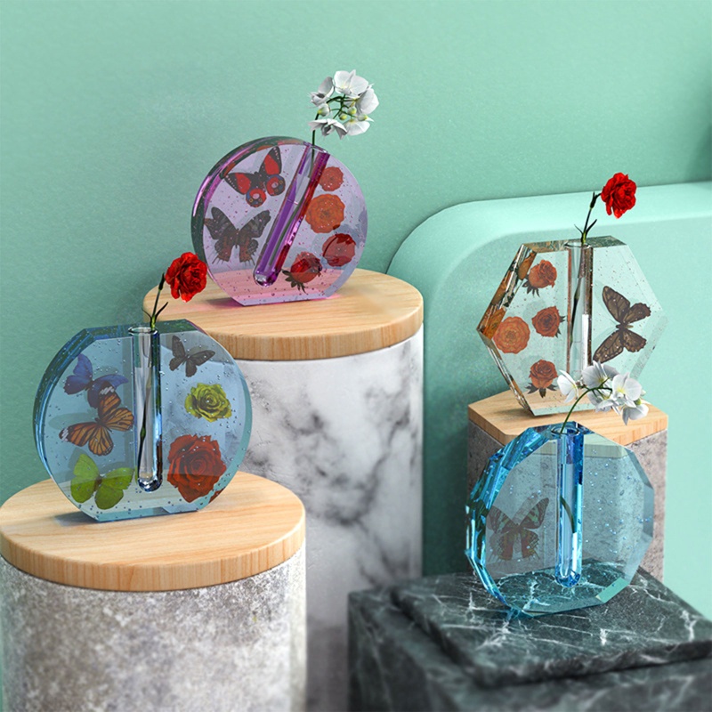 Khuôn Làm Chậu Cây Bằng Nhựa Epoxy Độc Đáo Diy
