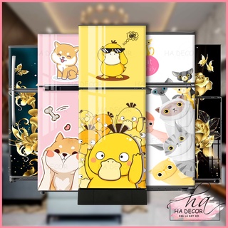 Miếng dán tủ lạnh - Decal dán tủ lạnh, máy giặt, Decal 3D chống nước siêu bền đẹp trang trí nhà cửa