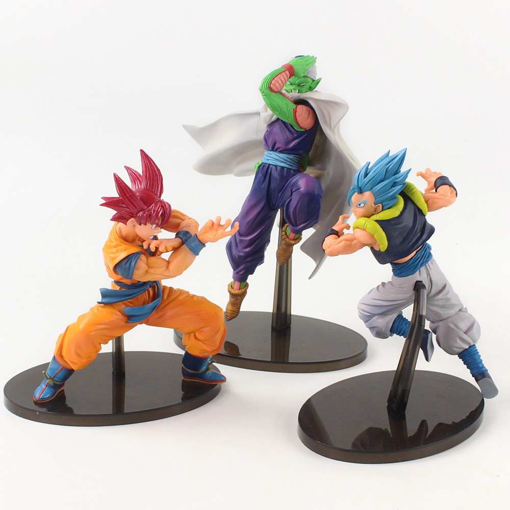 Mô Hình Nhân Vật Son Goku Kakarotto Gogeta Super Saiyan God Piccolo Vegeta IV Bằng PVC Kích Thước 18-21cm