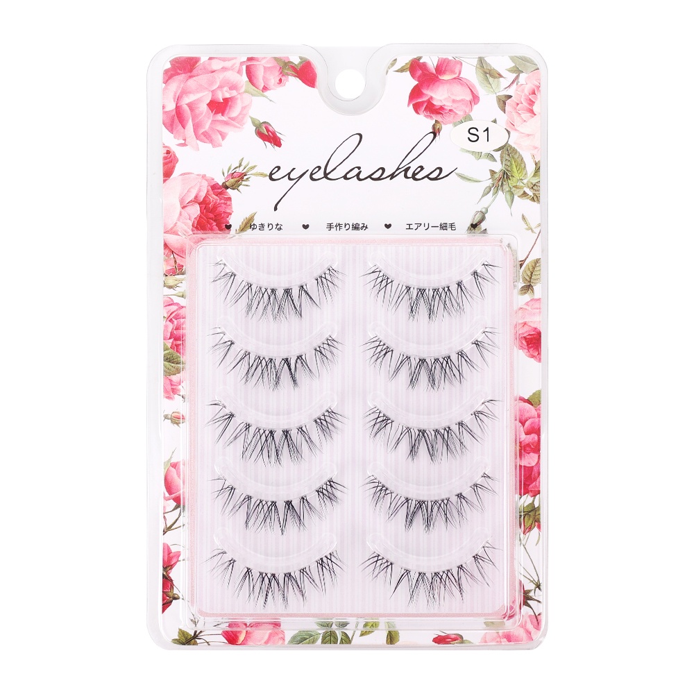 Set 5 Cặp Lông Mi Giả 3D Dày/Cong Tự Nhiên Handmade Dành Cho Nữ