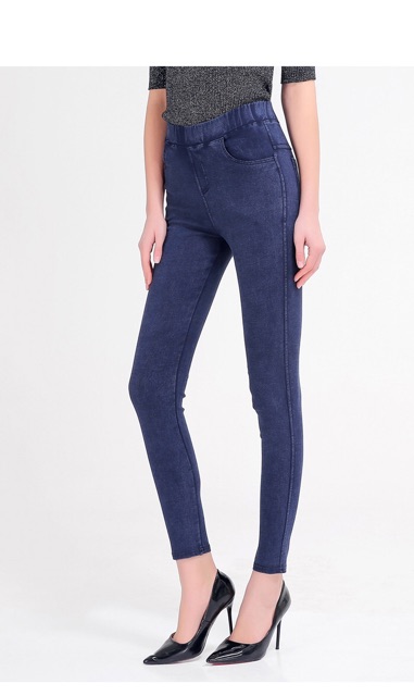 Quần legging thun giả jean big size wash bao đẹp size lớn 63-73kg