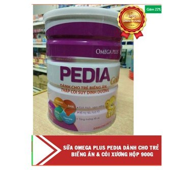 Sữa Omega Plus Pedia cho trẻ biếng ăn hộp 900g