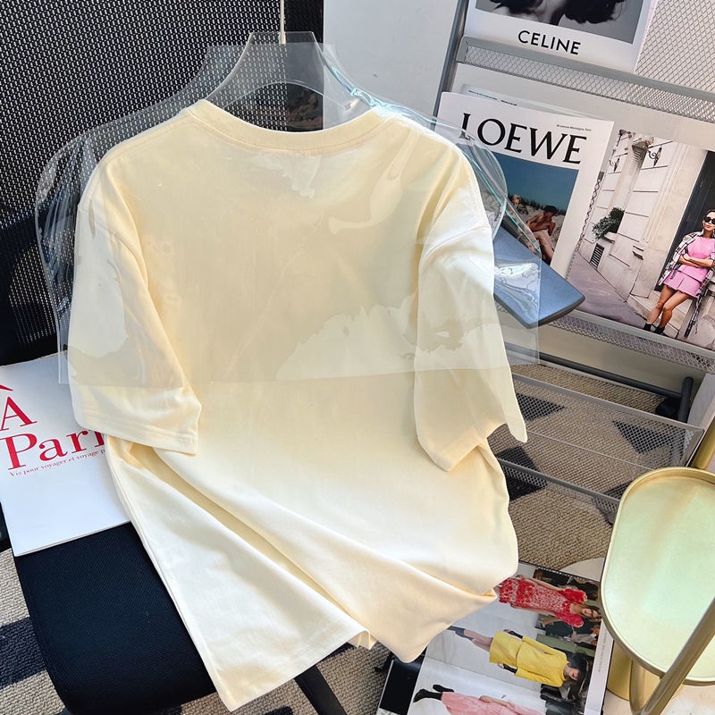 Áo Thun Tay Ngắn Dáng Rộng Phong Cách Hàn Quốc