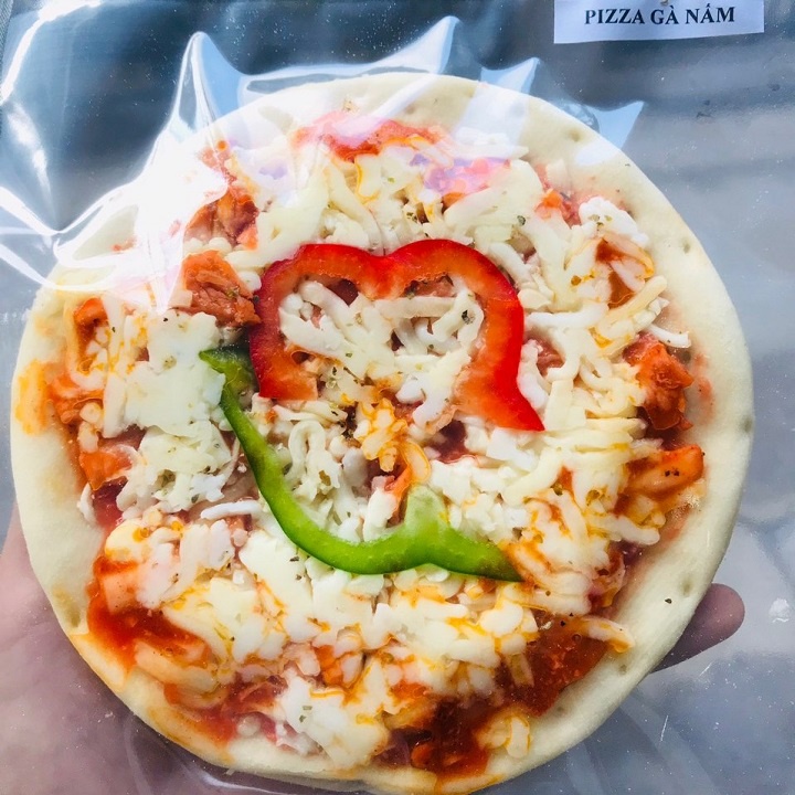 Pizza phô mai làm sẵn size mini 16cm vị bò bằm