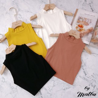 Áo sát nách cổ lọ