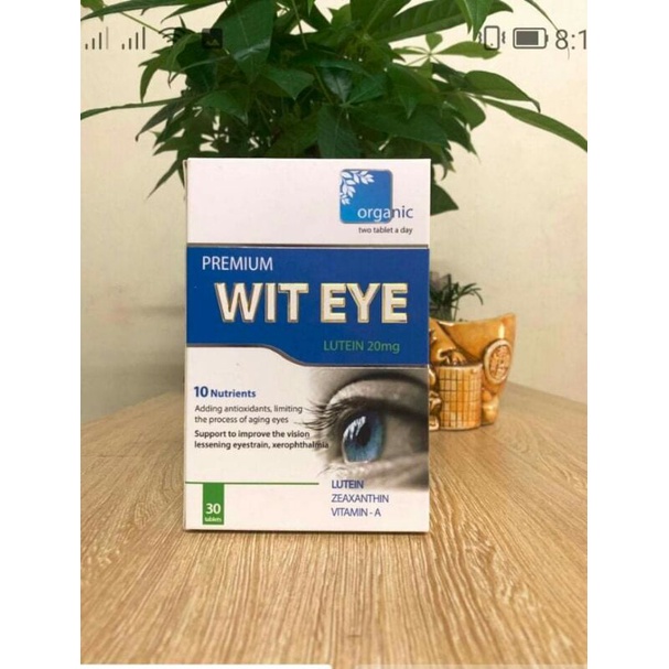 Viên uống bổ mắt WIT EYE _NORVATIS  Thuỵ Sỹ _LUTEIN  20mg