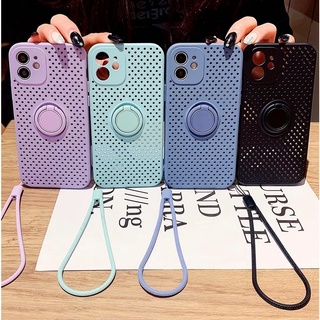 Ốp điện thoại silicon mềm tản nhiệt có dây đeo thích hợp cho iphone xr xs max iphone 7/8 plus 13 pro max