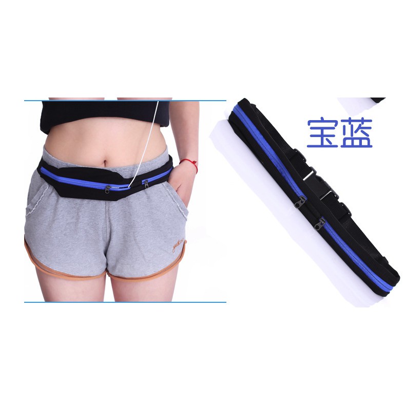 Túi thể thao đeo hông 2 ngăn kéo kích thước co giãn chứa nhiều vật dụng 25k/cái