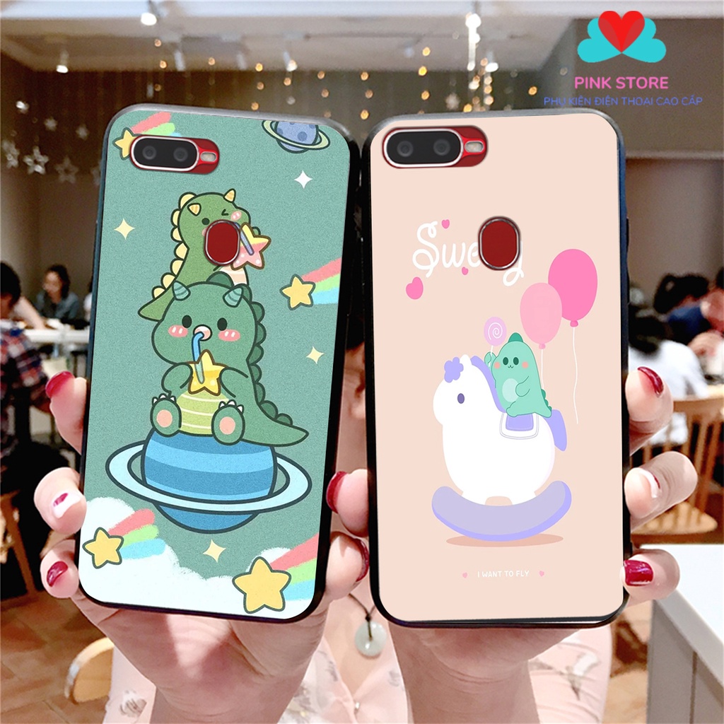 🔥Ốp lưng OPPO A5S -  A7 - F9 khủng long  dễ thương /cao cấp/chất lượng cao