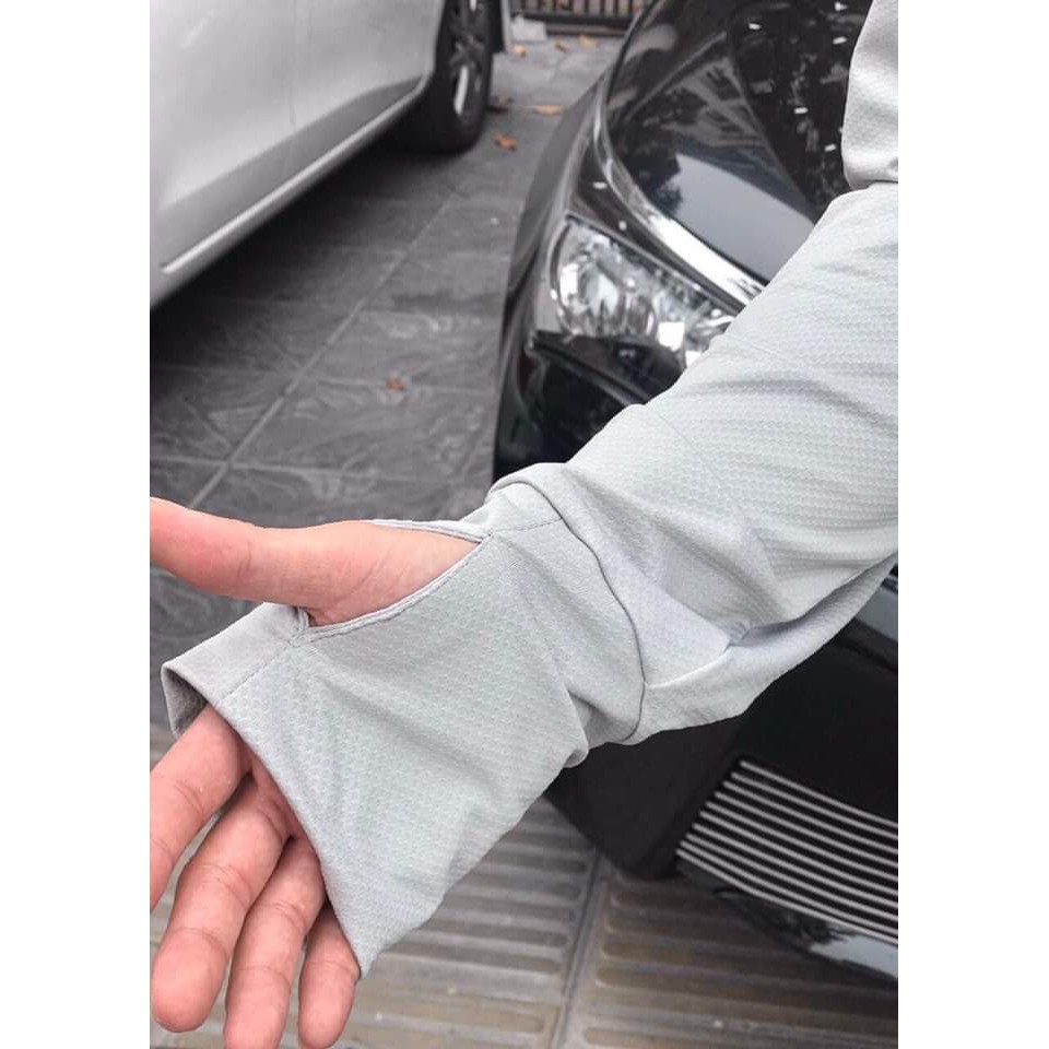 [GIẢM 20%] Áo khoác thun lạnh chống nắng, che mu bàn tay và có túi khóa kéo tiện lợi | BigBuy360 - bigbuy360.vn