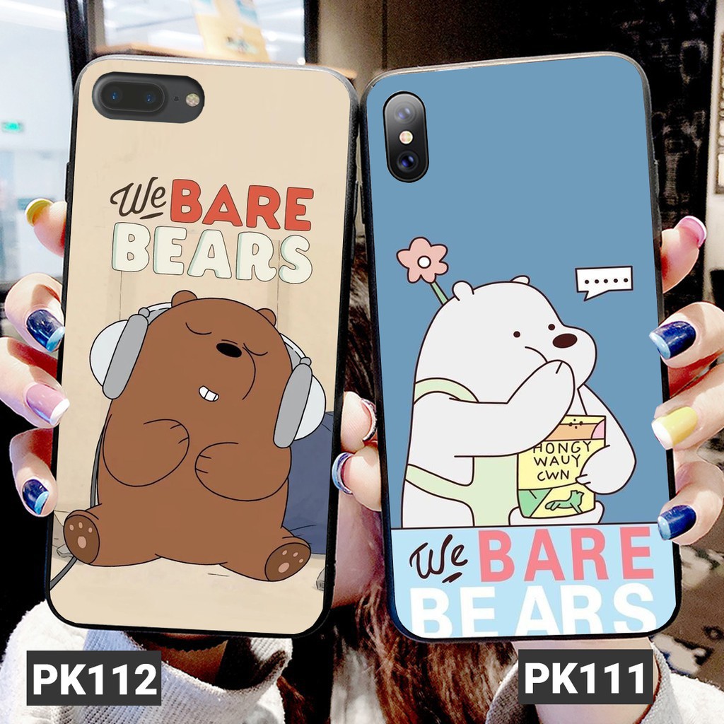 [Freeship từ 50k] ỐP LƯNG IPHONE IN HÌNH GẤU