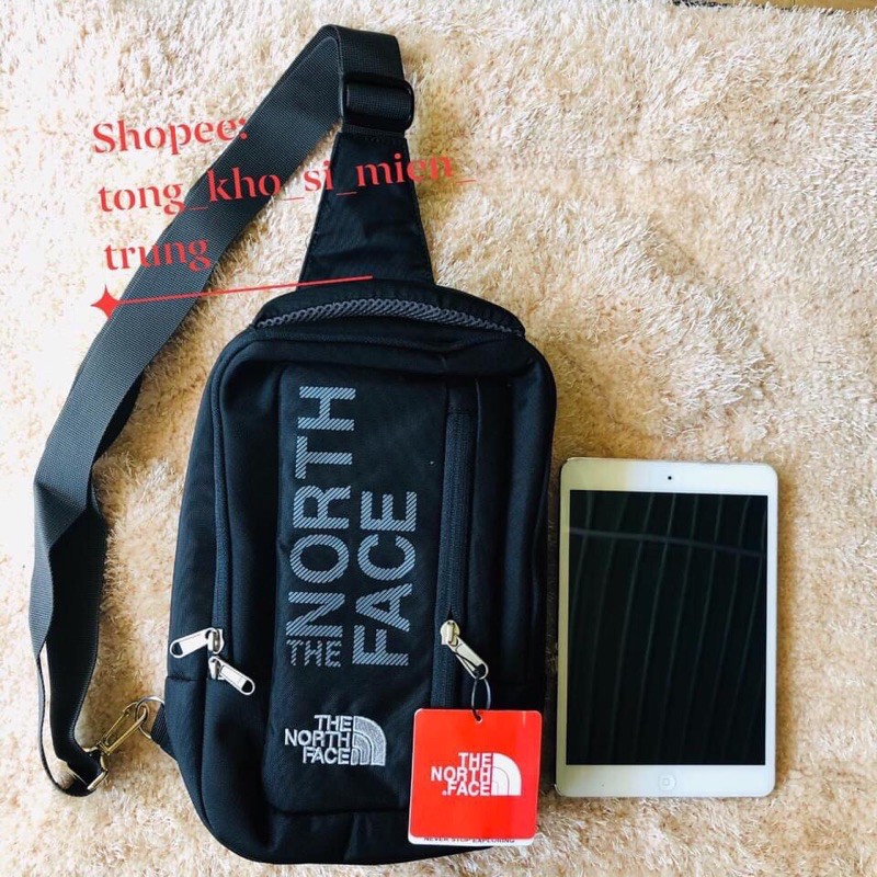 Túi đeo chéo nam nữ The North Face phong cách thời trang có ngăn chống sốc đựng ipad máy tính bảng