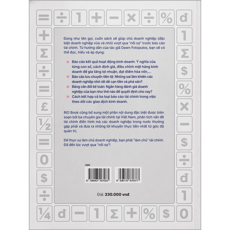 Sách - Tài Chính Dành Cho Người Sợ Số - Thực Sự Hiểu Về Tài Chính Doanh Nghiệp Trong Giai Đoạn Sinh Tồn