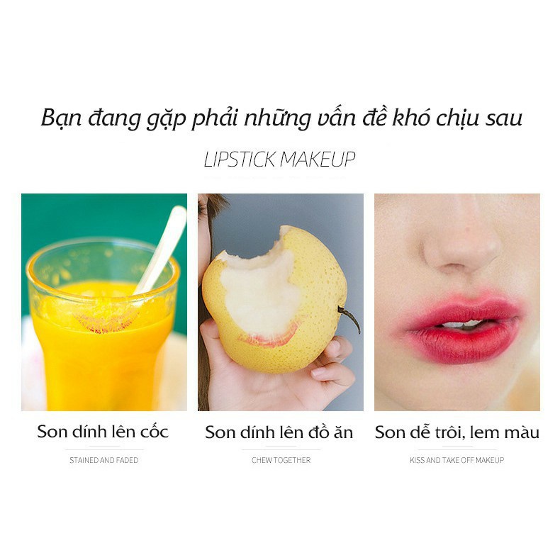 Gel Khoá Màu Son Biquatang Giúp Bạn Lưu Giữ Màu Son Bền Màu Trong 6 Tiếng.,Chiết Xuất Từ Dầu Trắng Và Bơ.