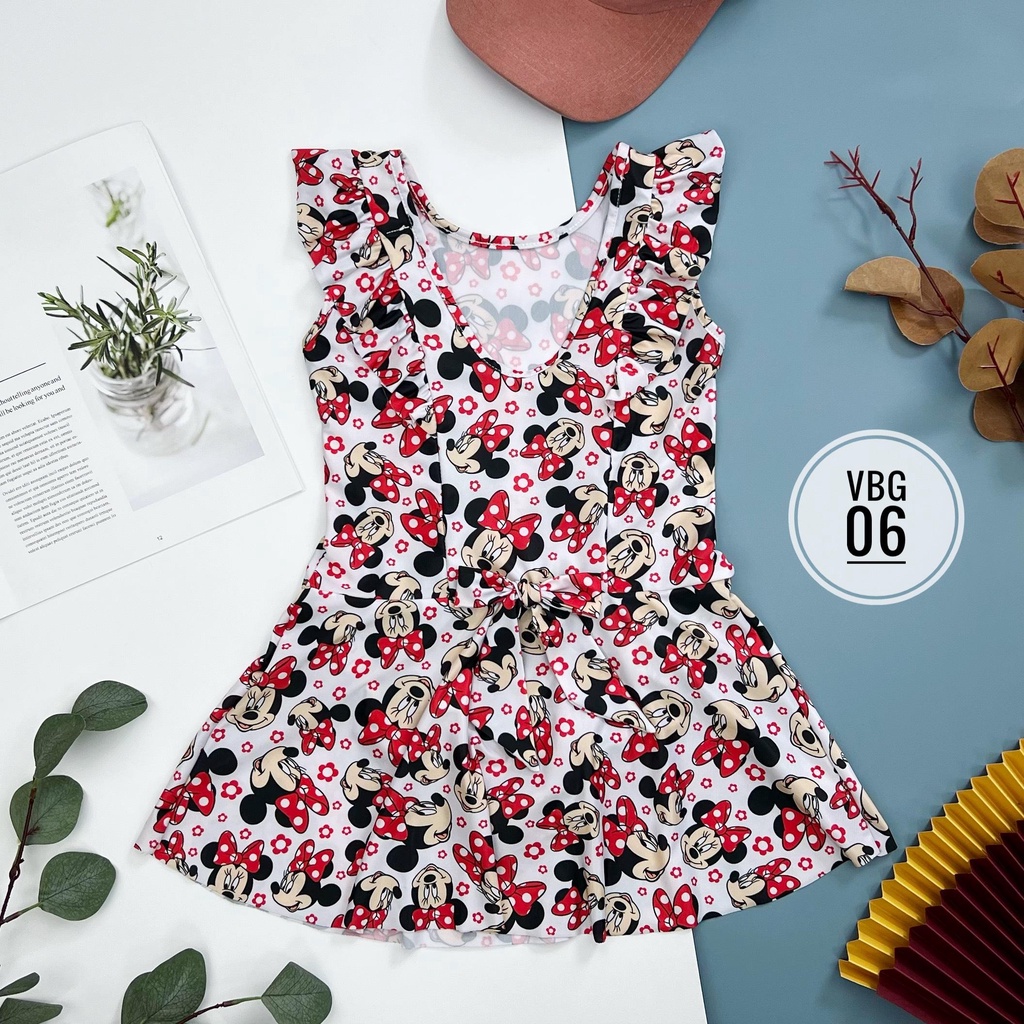 Váy bơi LITIBABY bé gái thiết kế, size 6/11