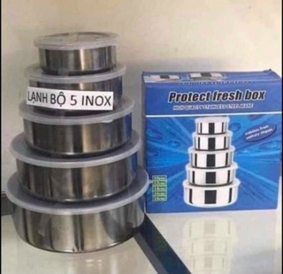 BỘ 5 BÁT INOX ĐỰNG THỨC ĂN