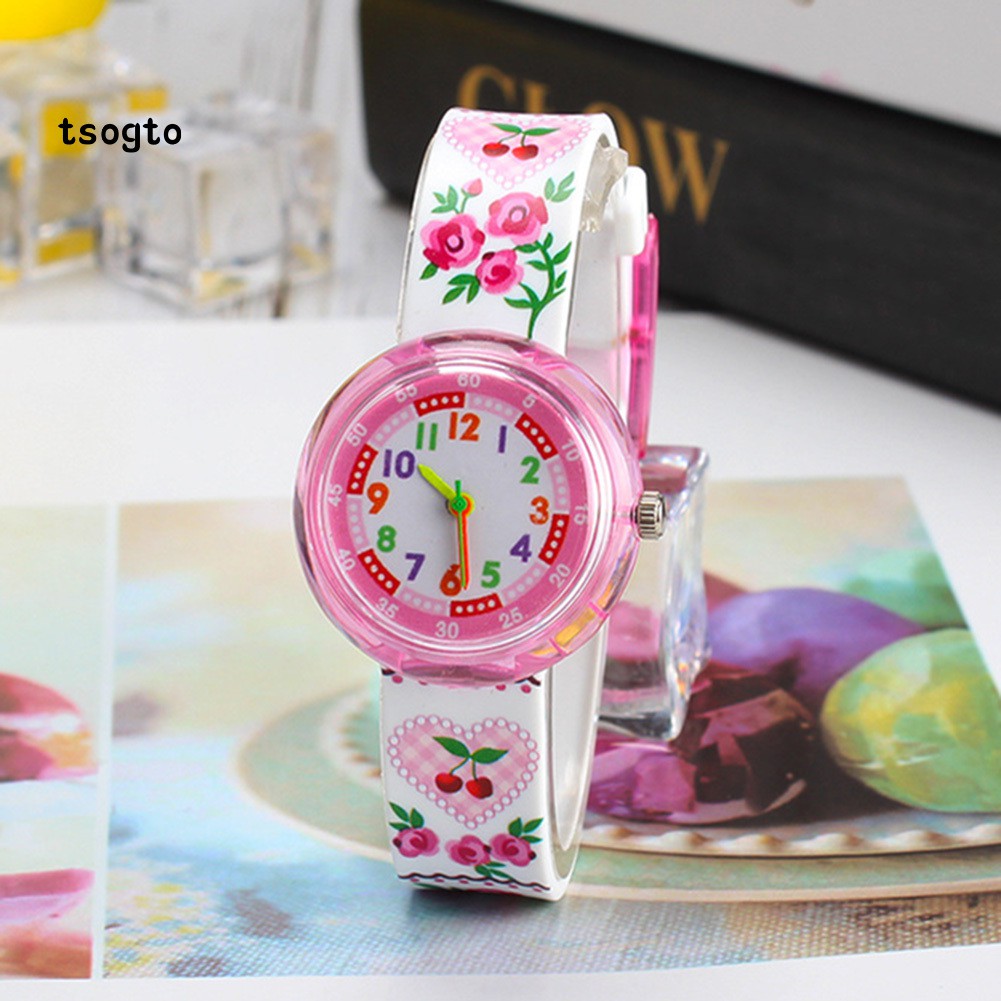 Đồng hồ hoạt hình dây đeo silicon cho bé | BigBuy360 - bigbuy360.vn