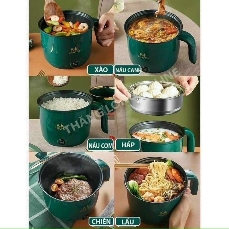 Nồi điện 2 tầng mini tiện lợi