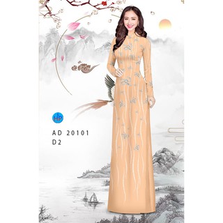 [HÀNG MỚI VỀ] Vải áo dài cao cấp in 3D họa tiết đơn giản đẹp hình thật