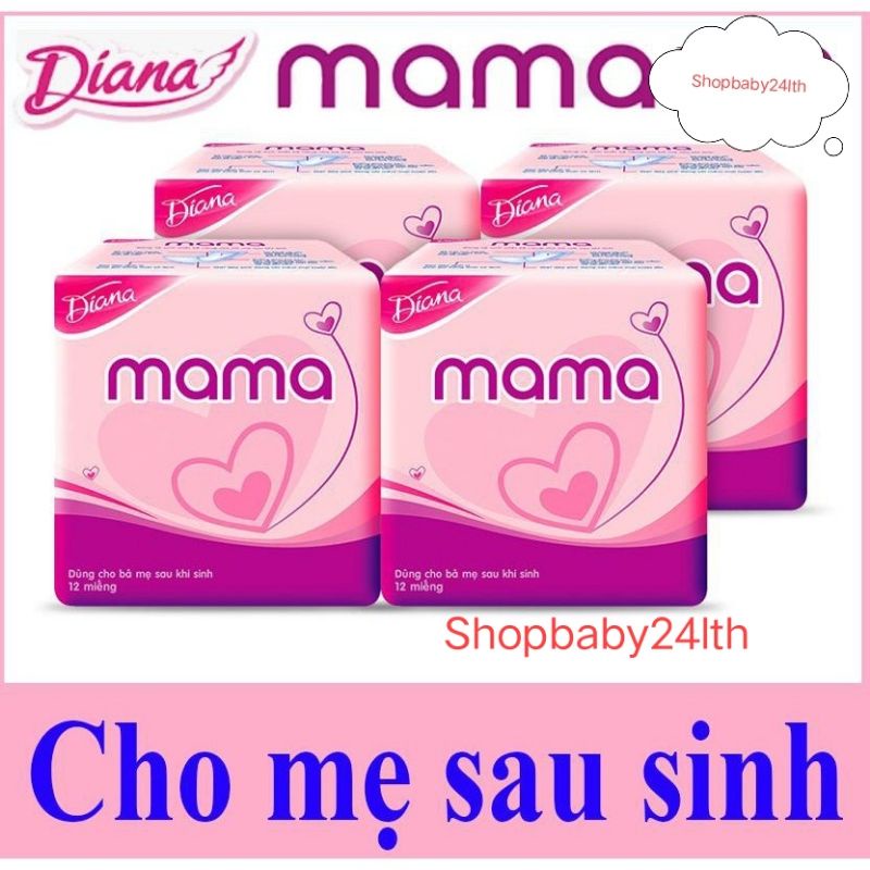 Băng vệ sinh Diana Mama dành cho phụ nữ sau sinh (12 miếng)