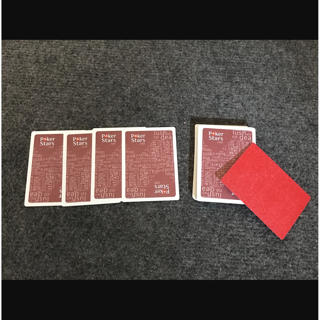 Bài nhựa Poker in hình Poker Star PVC cỡ chữ lớn, không gẫy gấp, chống nước và đàn hồi tốt B-04 ( full ảnh thật )